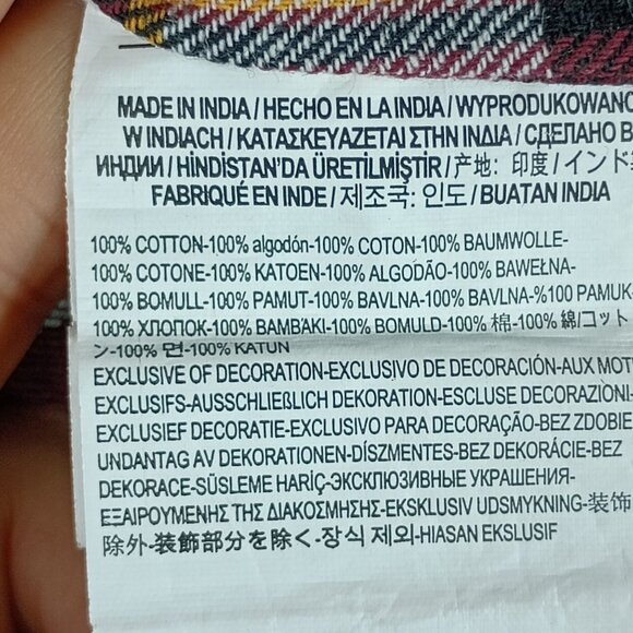 Vans Womens Burgundy Plaid Flannel Button Up Shirt Size M Rugged Chic Cabincore - Picture 5 of 9